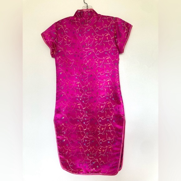 Chinese Dress in Hot Pink Qipao Cheongsam - Picture 6 of 9